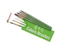 Humbrol Coloro Brush Pack - 00, 1, 4, 8