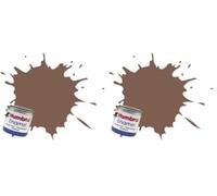 Humbrol Enamel Paint 14ML No 186 Brown - Matt (Pack of 2)