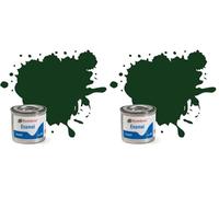 Humbrol Enamel Paint 14ML No 3 Brunswick Green - Gloss (Pack of 2)