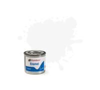Humbrol Model Paint - AA0374 No 34 White - Matt - Tinlet No 1 (14ml), Enamel Paints for Models, Plastic, Metal, Wood, Glass, Ceramics and More, Enamel Touch Up Paint - Hobby Paint Tin for Craft Kits
