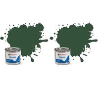 Humbrol Enamel Paint 14ML No 78 Cockpit Green - Matt (Pack of 2)