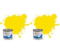 Humbrol Model Paint - AA1095 No 99 Lemon - Matt - Tinlet No 1 (14ml), Enamel Paints for Models, Plastic, Metal, Wood, Glass, Ceramics and More, Enamel Touch Up Paint - Hobby Paint Tin for Craft Kits