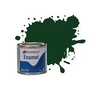 Humbrol Model Paint - AQ0003 No 3 Brunswick Green - Gloss Tinlet No 2 (50ml), Enamel Paints for Models, Plastic, Metal, Wood, Glass, Ceramics and More, Enamel Touch Up Paint - Paint Tin for Craft Kits