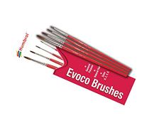 Humbrol Model Paint Brushes - AG4150 Evoco Brush Pack 0, 2, 4, 6 - 4 Pack Paint Brush Set for Art, Modelling Paint Brushes for Enamel & Acrylic Paints - Small Brushes for Painting Model Craft Kits
