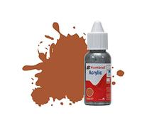 Humbrol Model Paint - DB0062 No 62 Leather - Matt (14ml), Acrylic Paints for Models, Plastic, Metal, Wood, Glass, Ceramics and More, Acrylic Touch Up Paint - Hobby Paint Bottle for Craft Kits