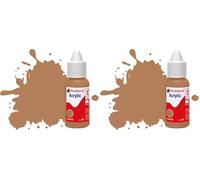 Humbrol Model Paint - DB0118 No 118 US Tan - Matt (14ml), Acrylic Paints for Models, Plastic, Metal, Wood, Glass, Ceramics and More, Acrylic Touch Up Coat - Hobby Bottle for Craft Kits (Pack of 2)