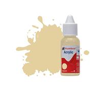 Humbrol Model Paint - DB0121 No 121 Pale Stone - Matt (14ml), Acrylic Paints for Models, Plastic, Metal, Wood, Glass, Ceramics and More, Acrylic Touch Up Paint - Hobby Paint Bottle for Craft Kits