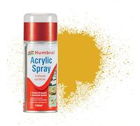 Humbrol Modellers Spray Paint - AD6016 No 16 Gold 150ml - Model Paints for Plastic Kits, Fast-Drying for Crafting Surfaces Including Plastic, Fabric, Glass, Wood & Metal Models