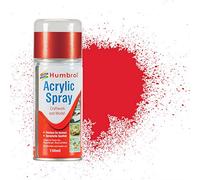 Humbrol Modellers Spray Paint - AD6019 No 19 Red 150ml - Model Paints for Plastic Kits, Fast-Drying Modelling Paint for Crafting Surfaces Including Plastic, Fabric, Glass, Wood & Metal Models