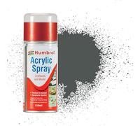 Humbrol Modellers Spray Paint - AD6027 No 27 Sea Grey 150ml - Model Paints for Plastic Kits, Fast-Drying Modelling Paint for Crafting Surfaces Including Plastic, Fabric, Glass, Wood & Metal Models