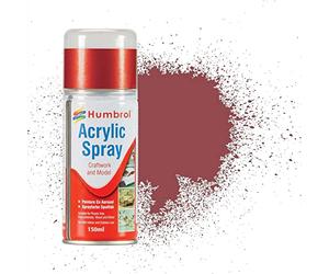 Humbrol Modellers Spray Paint AD6073 No 73 Matt Wine red Oxide Modellers | 150ml, Model Paints for Plastic Kits, Fast-Drying Modelling Paint for Crafting Surfaces Including Plastic, Fabric
