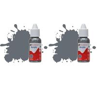 Humbrol No.123 Extra Dark Sea Grey - Satin Acrylic Paint 14ml DB0123 (Pack of 2)