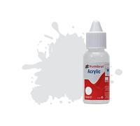 Humbrol Acrylic Paint No. 196 Light Grey Satin 14ml