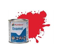 Humbrol No.21 Gloss Black Enamel Paint - 125Ml Tin For Model Kits, Miniatures & Craft Projects