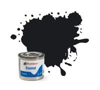 Humbrol No.21 Gloss Black Enamel Paint - 14Ml Tin For Model Kits, Miniatures & Craft Projects