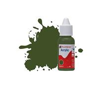Humbrol Model Paint - DB0242 No 242 RLM 71 Dunkelgrun - Matt (14ml), Acrylic for Models, Plastic, Metal, Wood, Glass, Ceramics and More, Touch Up - Hobby Bottle for Crafts