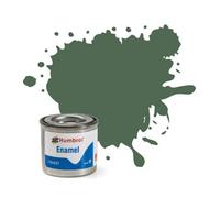 Humbrol No.76 Matt Uniform Green Enamel Paint 14Ml - Model Paint For Plastic, Metal, Wood & Crafts, High Shine Finish
