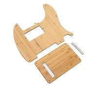 Humbucker Pickguard Guitar Pickguard Guard Plate for TL Acoustic Guitar Replacement Decor Accessory Bamboo Wood Anti Scratch Sturdy Durable Natural Color