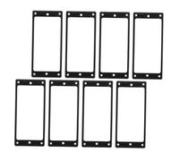 Humbucker Pickup Frame Ring for Black Plastic 8pcs Electric Guitar | Curved Slant Edge, 4x1.8x0.3 Inch Size, Stage and Professional Repair Use