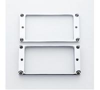 Humbucking Pickup Ring Set Neck/Bridge Flat Chrome Allparts PC-5436-010