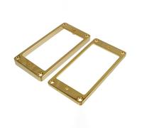 Humbucking Pickup Ring Set Neck/Bridge Flat Gold Allparts PC-5436-002