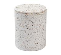 Humdakin Humdakin Terrazzo vase with lid Ø13 cm Red/Beige