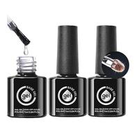Humdcdy Fiberglass Gel for Nails - Nails Strengthener Gel Base Coat - Transparent Long Lasting Soak off Manicure Pedicure Accessories for Travel Home Indoor Professional Beauty Salon