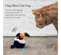 Humdcdy Flying Bird Cat Toy | Cat Toys Rechargeable Flapping Bird,Moving Flappy Activity Accessories Supplies for Play Home Room Christmas Birthday Outdoor Indoor