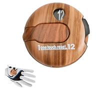 Humdcdy Golf Score Counter, Golf Score Counter With Wood Grain Design, Portable Golf Handy Count Shot, Simple Attachment Scorekeeper Up To 12 Shots Score For Different Kinds Of Competitions And Games