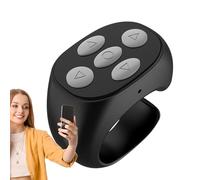 Humdcdy Remote Scrolling Ring, Remote Page Turner for E-Book Reading, Page Turner Clicker for Phones, Scroller Ring for Reading E-book, Taking Pictures, Social Media Interaction, Watching Short Videos