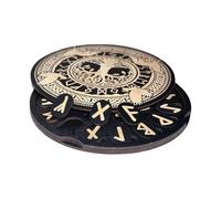 Humdcdy Rune Set | Altar Divination Runes - Portable Wooden Decoration Tool with Magnetic Box for Men Beginners Paganism Altar Meditation Divination Practices