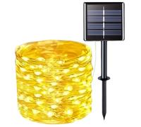Humdcdy Solar String Lights Outdoor - Star Solar Power String Lights Outdoor | Ambient Lighting Christmas Decorations for Garden Fence Patio Yard Camping Halloween Party