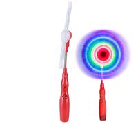 Humdcdy Windmill Wand Toy | Kids Flashing Light up Windmill | Night Group Activities Colorful Pinwheel with Music for Birthday Christmas Yard Park Lawn Backyard