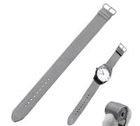 Hume Health Band Replacement Strap - Adjustable Soft Woven Nylon & Adjustable Clasp Buckle & Loop Closure for Secure, Soft Breathable Sport Wristband for Fitness Tracker, All-Day Comfort (Grey)