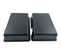 Humid Hideout Cave for Reptiles, Snake Hide for Ball Pythons, Gecko Hide, Leopard Geckos, Bearded Dragons,Compact Terrarium Decor (X-Large (2 Count),Black)