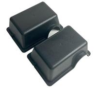 Humid Hideout Cave for Reptiles, Snake Hide for Ball Pythons, Gecko Hide, Leopard Geckos, Bearded Dragons,Compact Terrarium Decor (Small (2 Count),Black)