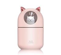 Humidifier - 300ml Cat Shape ABS USB | Essential Oil Diffuser with Night Light, Table Humidifier | Quiet Operation for Plants, Office, Car, Baby Room, and Travel Use