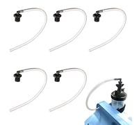 Humidifier Bottle Connecting Tube Compatible with EverFlo 5L Oxygen Concentrator, O2 Generator Humidifier Water Cup Adapter Elbow, 12"L, 5 Pcs