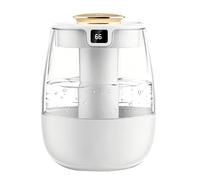 Humidifier for Bedroom, 1.3L Cool Mist Humidifier with 3 Modes, Ultra-Quiet 20dB, Colorful Warm Night Light, LED Humidity Display, Dual Nozzle Design, Quiet Air Humidifier for Home, Nursery, Plants