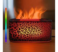 Humidifier for Bedroom, Flame Aroma Diffuser with Multiple Color Changes, Air Humidifier, Auto-Off, Ultra Quiet Cool Mist Humidifier for Home, Office