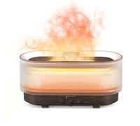 Humidifier for Bedroom, Humidifier Mood Simulation Flame Light Aromatherapy Diffuser for Home, Office(White)