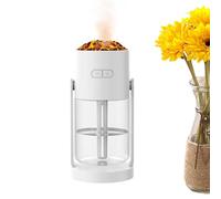 Humidifier For Bedroom - Volcano Shape Air Humidifier | USB Powered Car Diffuser with 7 Color Lights | Adjustable Angle Humidifier | Bedroom Humidifier