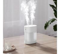 Humidifier for Bedroom Wireless Portable - 1L Cool Mist Ultrasonic Air Humidifier with Soft Night Light, Auto Shut-Off & Whisper-Quiet Operation for Bedroom, Baby, Office (White)