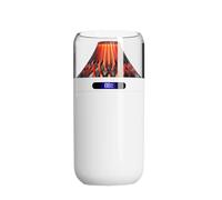 Humidifier Portable Mini Humidifiers for Bedroom, Personal Air Humidifier with Volcano Atmosphere Light for Office Home Car, Car Air Diffuser Humidifiers 360ml, 3 Mist Modes (White)