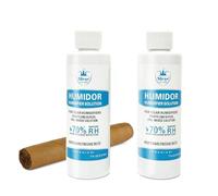 Humidifier Solution for Humidor, SLEGE Humidifier Solution, Humidore Cigars Propylene Glycol Pre-Mixed Liquid 7 Oz (2 bott), Cigar Humidore Humidifier Solution, Portable Travel