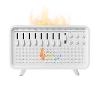 Humidifier with White Noise, Portable Timer Soundbox with 8 Natural Ambient Sounds, Humidifier with White Noise, Sleep Sound, Machine, Flame Diffuser with Night Light
