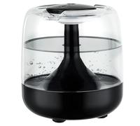 Humidifiers, 650ML Humidifier for Bedroom with Colorful Night Light, Quiet Humidifiers for Home and Plants, USB Desktop Humidifier Waterless Auto Shut-Off for Home Baby Bedroom Office Travel (Black)
