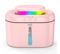 Humidifiers for Bedroom Large Room, 2.5L Dual Nozzle Cool Mist Humidifier for Baby, 16dB Ultra Quiet, Top Fill, Slim Flat Design for Nightstand, Auto Shut-off