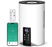 Humidifiers for Bedroom Large Room Home, 4L Cool Mist Humidifier for Smart App & Voice Control, Fill Essential Oil Diffuser for Baby and Plants, Quiet Ultrasonic Humidifier with 360° Nozzles, White.
