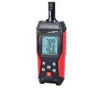 Humidity and Temperature Meter Digital Temperature&Humidity Meter, High Precision Psychrometer with 0-100% Relative Humidity, -4°F-140°F Ambient Temperature, Large LCD Backlight, Hold Max Min Display